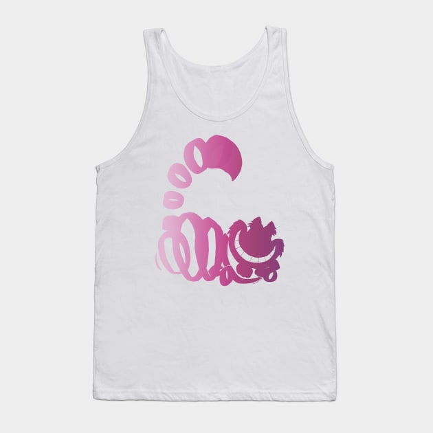 Cheshire Cat Ombre Silhouette Tank Top by ijsw